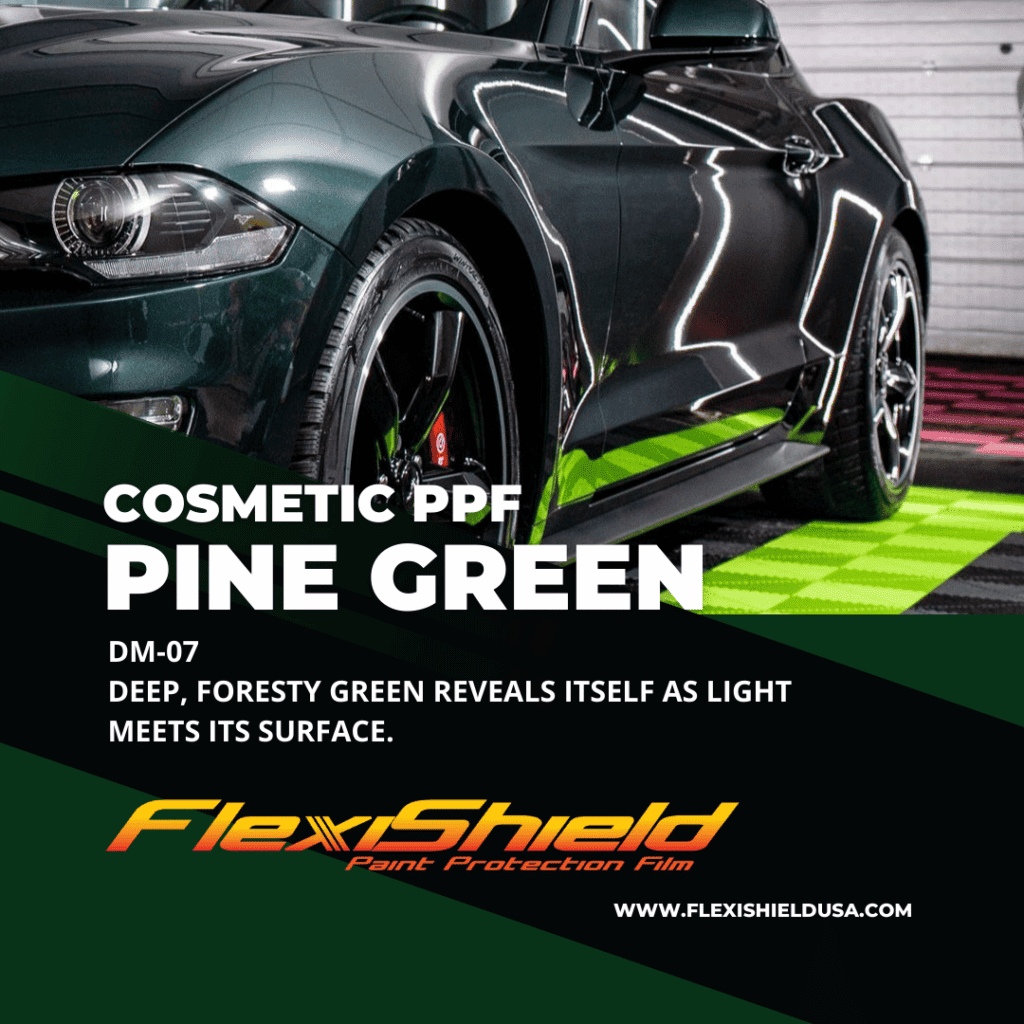 FlexiShield Cosmetic PPF Pine Green Protection film